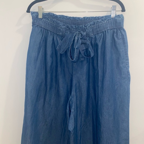 MICHAEL Michael Kors Women's Wide Leg Pull On Chambray Pants, sz 1X - Picture 3 of 11